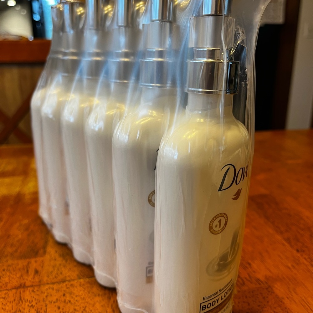 Dove Essential Nourishment Body Lotion 6-PACK BRAND NEW FACTORY SEALED